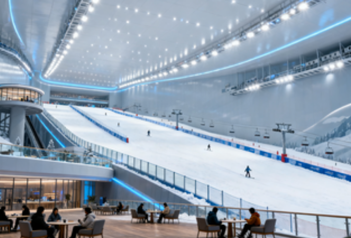 杭州最大室内滑雪场设计图来了，滑雪场规模在浙江省内是绝对的“巨无霸”